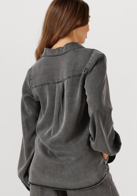 Donkergrijze SIMPLE Blouses WV-TENCEL-TWILL-25-3 - large