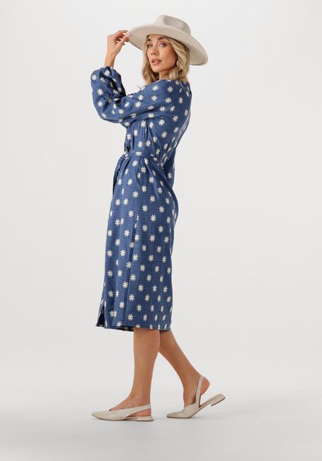 Blauwe YDENCE Midi jurk DRESS CASEY - large
