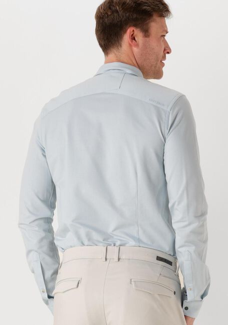 Blauwe CAST IRON Casual overhemd LONG SLEEVE SHIRT TWILL JERSEY 2 TONE - large