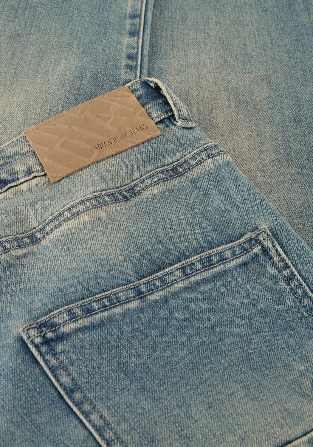 Donkerblauwe INDIAN BLUE JEANS Wide jeans 2655 WIDE LOOSE FIT USED JEANS - large