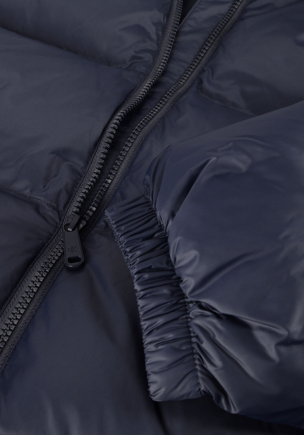 Blauwe CALVIN KLEIN Gewatteerde jas ESSENTIAL MIDWEIGHT LONG PUFFER - large