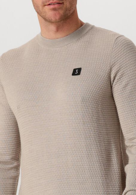 Beige BUTCHER OF BLUE Trui STRUCTURE CREW - large