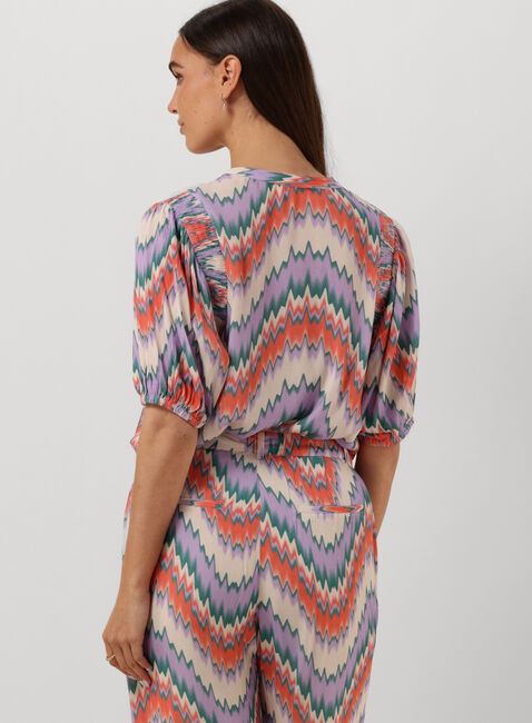 Paarse FREEBIRD Blouses WV-AOP-CRINKLE-VIS-23-1.0 - large