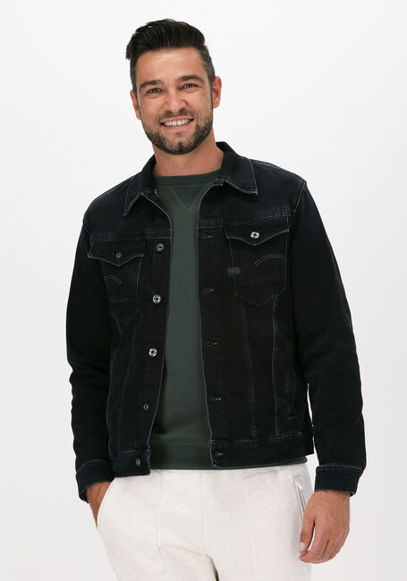 Zwarte G-STAR RAW Spijkerjas C293 ARC 3D JACKET ELTO BLACK - large