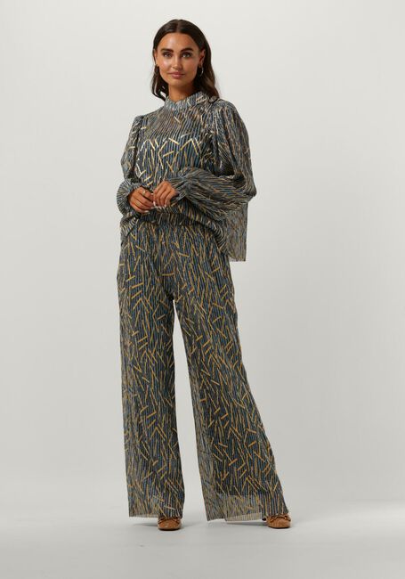 Blauwe STUDIO AMAYA Wijde broek QUEEN - large