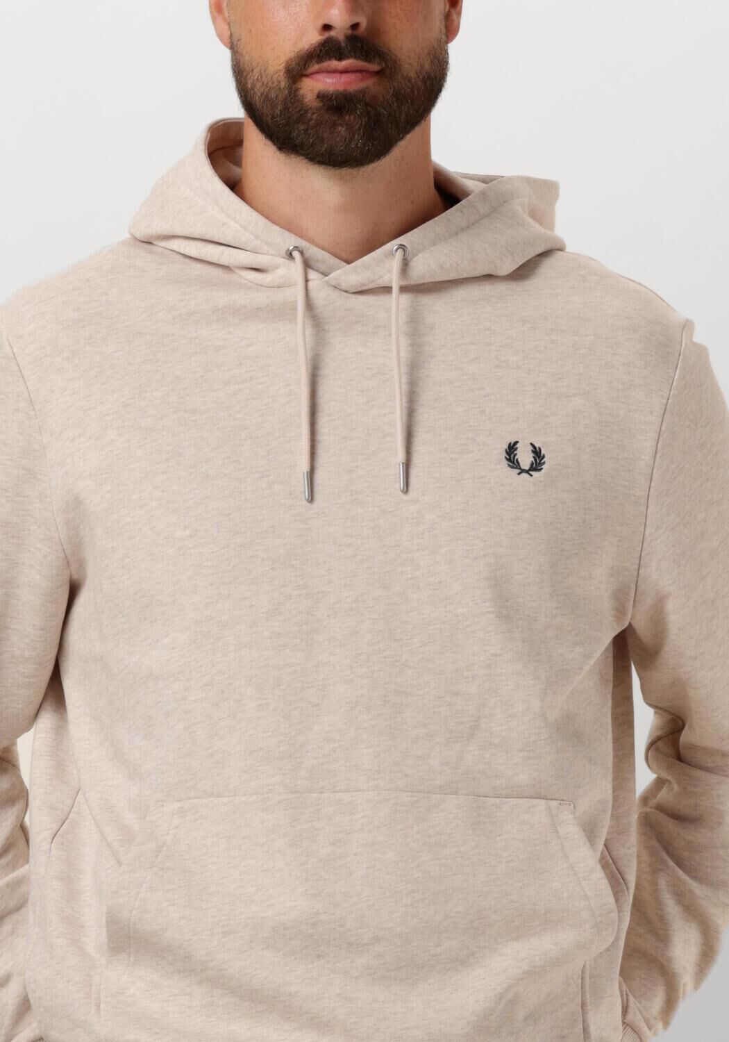 FRED PERRY Heren Truien & Vesten Tipped Hooded Sweatshirt Gebroken Wit