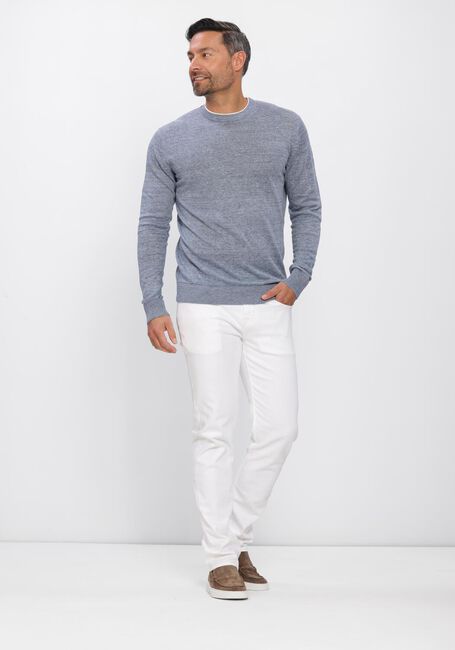 Blauwe GENTILUOMO Trui ROUND NECK LS - large