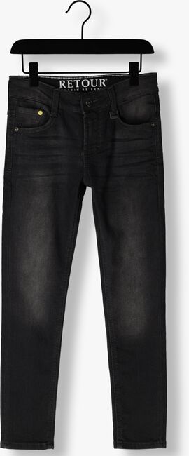Grijze RETOUR Slim fit jeans LUIGI CHARCOAL GREY - large