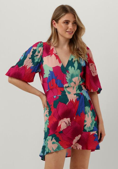 Roze ALIX THE LABEL Mini jurk FLOWERS STRUCTURED CHIFFON DRESS - large