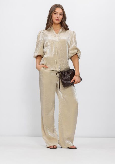 Beige NUKUS Wijde broek LINSEY PANTS - large