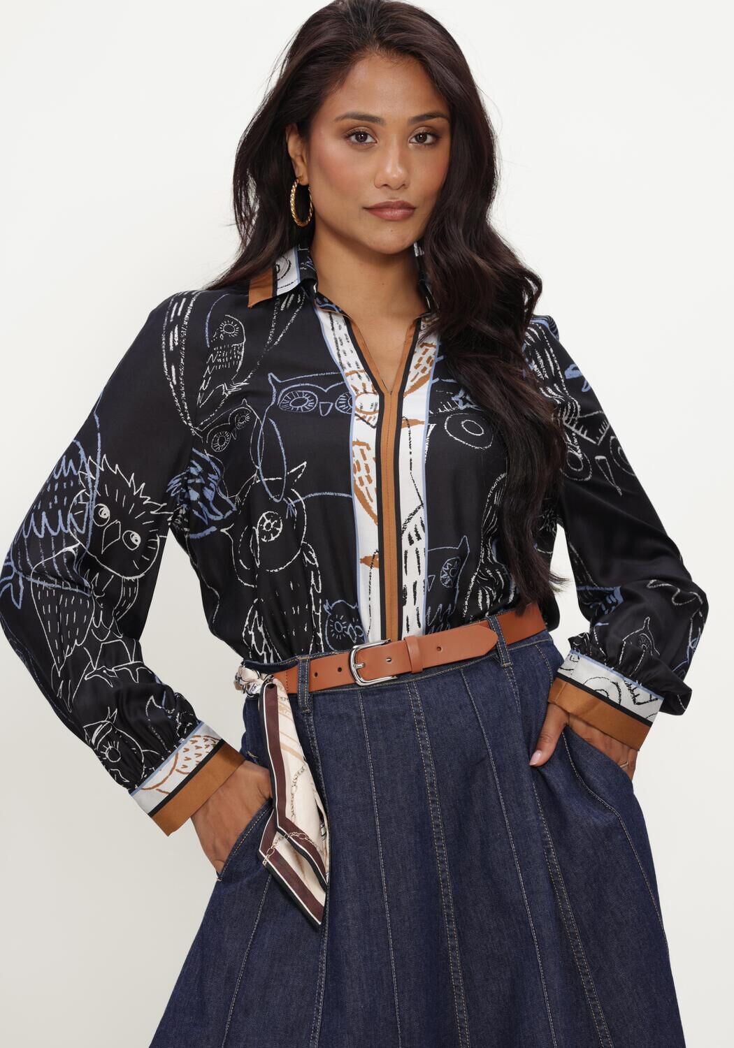 Zwarte CAROLINE BISS Blouses 4637 - large