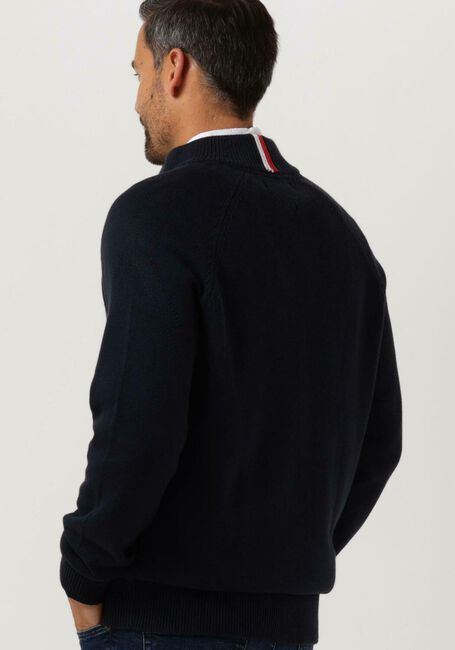 Donkerblauwe TOMMY HILFIGER Vest AMERICAN COTTON ZIP THROUGH - large