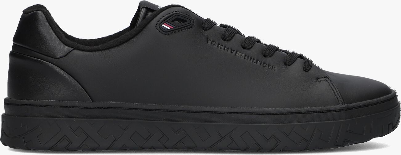 Zwarte TOMMY HILFIGER Lage sneakers COURT THICK CUPSOLE Omoda