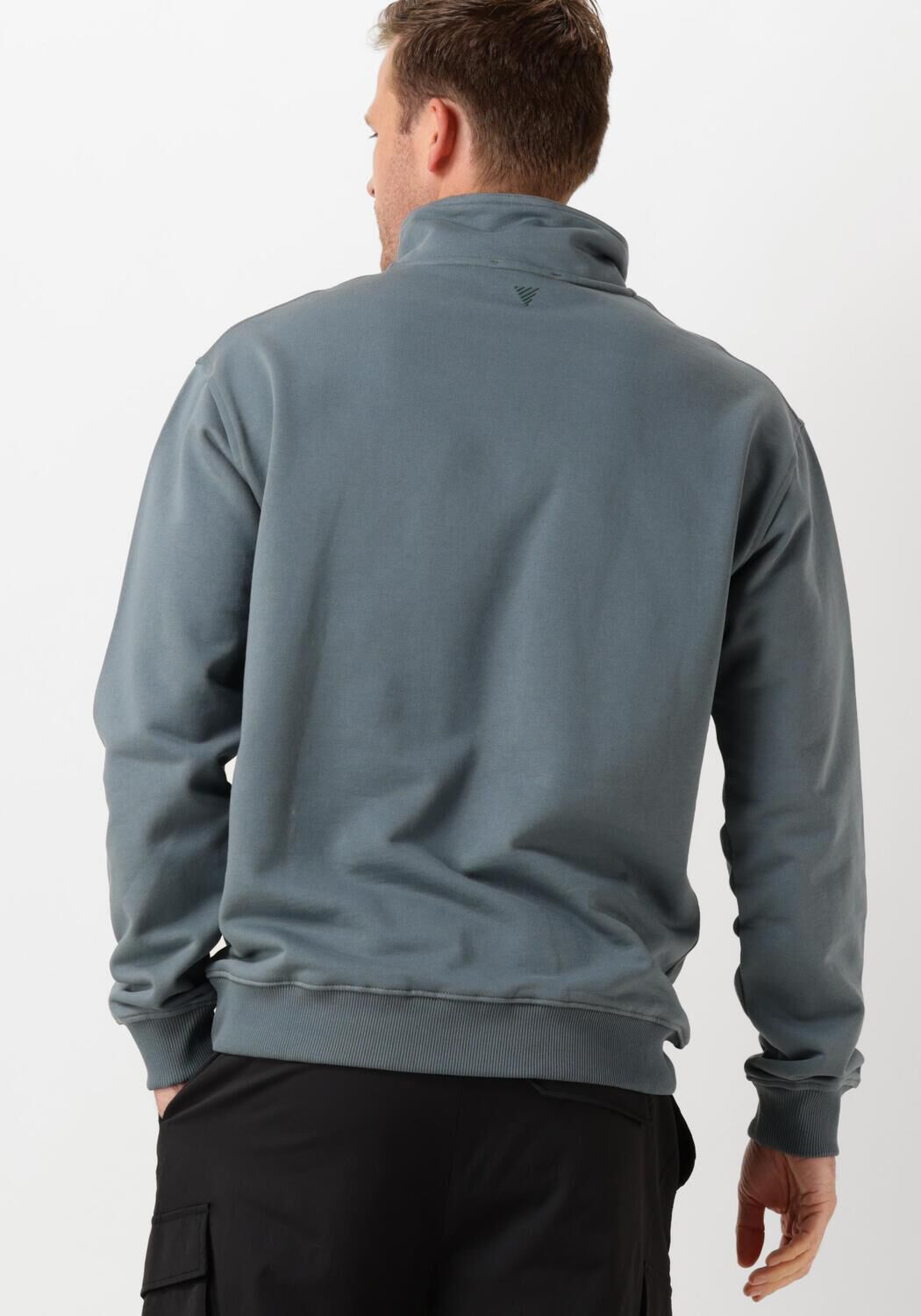 PURE PATH Heren Truien & Vesten Loose Fit Sweaters Halfzip319 Blauw