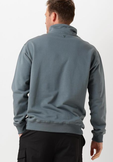 Blauwe PURE PATH Trui LOOSE FIT SWEATERS HALFZIP319 - large