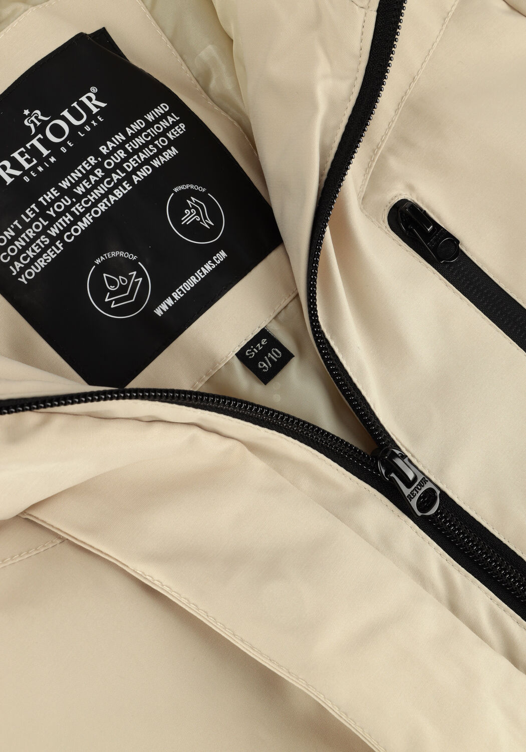 Beige RETOUR Parka's SILKE - large