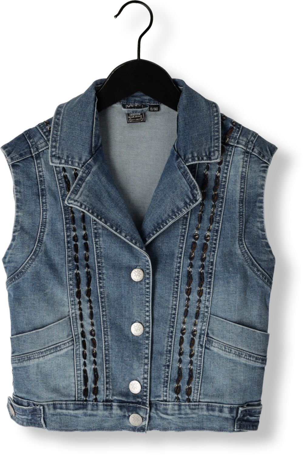 INDIAN BLUE JEANS Meisjes Blazers Denim Gilet Embroidery Blauw