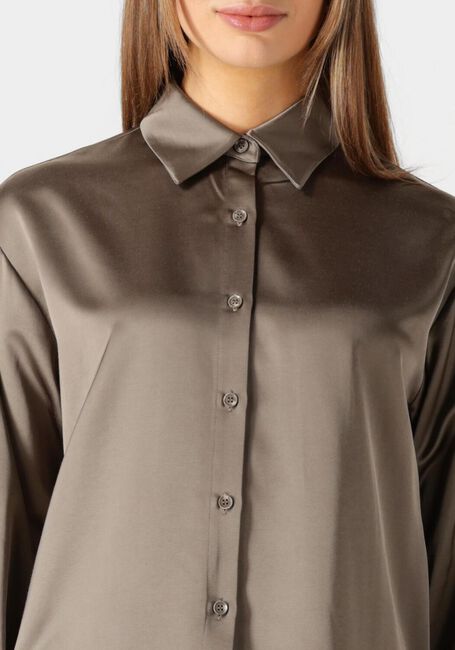Bruine WITHBLACK Blouses WBLMILAN SATEEN LS SHIRT - large
