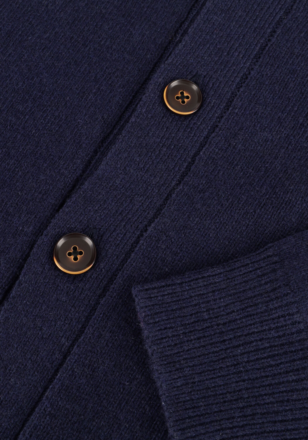 Donkerblauwe ANERKJENDT Vest AKSVEND LAMBSWOOL CARDIGAN - large