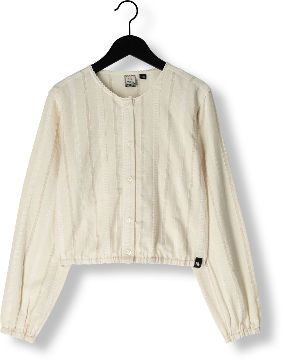 INDIAN BLUE JEANS Meisjes Blouses Shirt Longsleeve Sparkle Beige