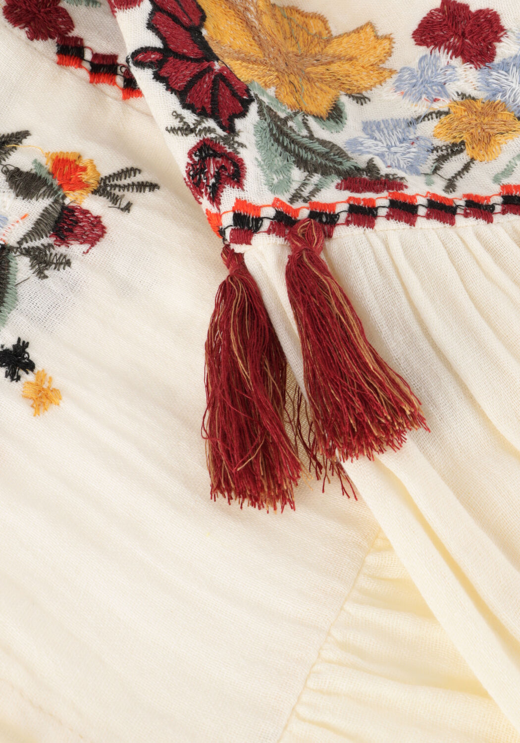 Gebroken wit SUMMUM Blouses TOP MULTI EMBROIDERY TOP MULTI EMBROIDERY - large