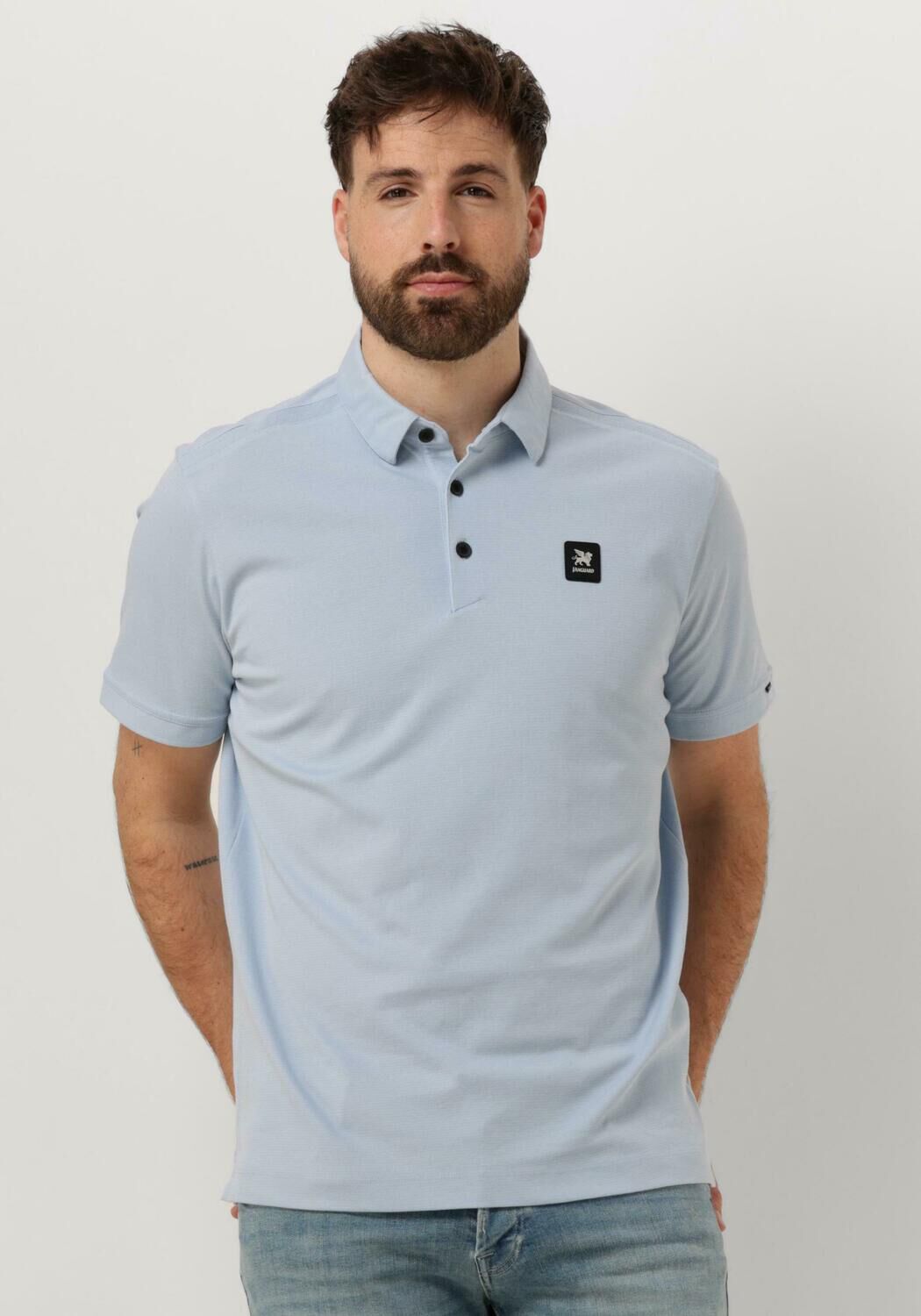 VANGUARD Heren Polo's & T-shirts Short Sleeve Polo Raschel Interlock Blauw