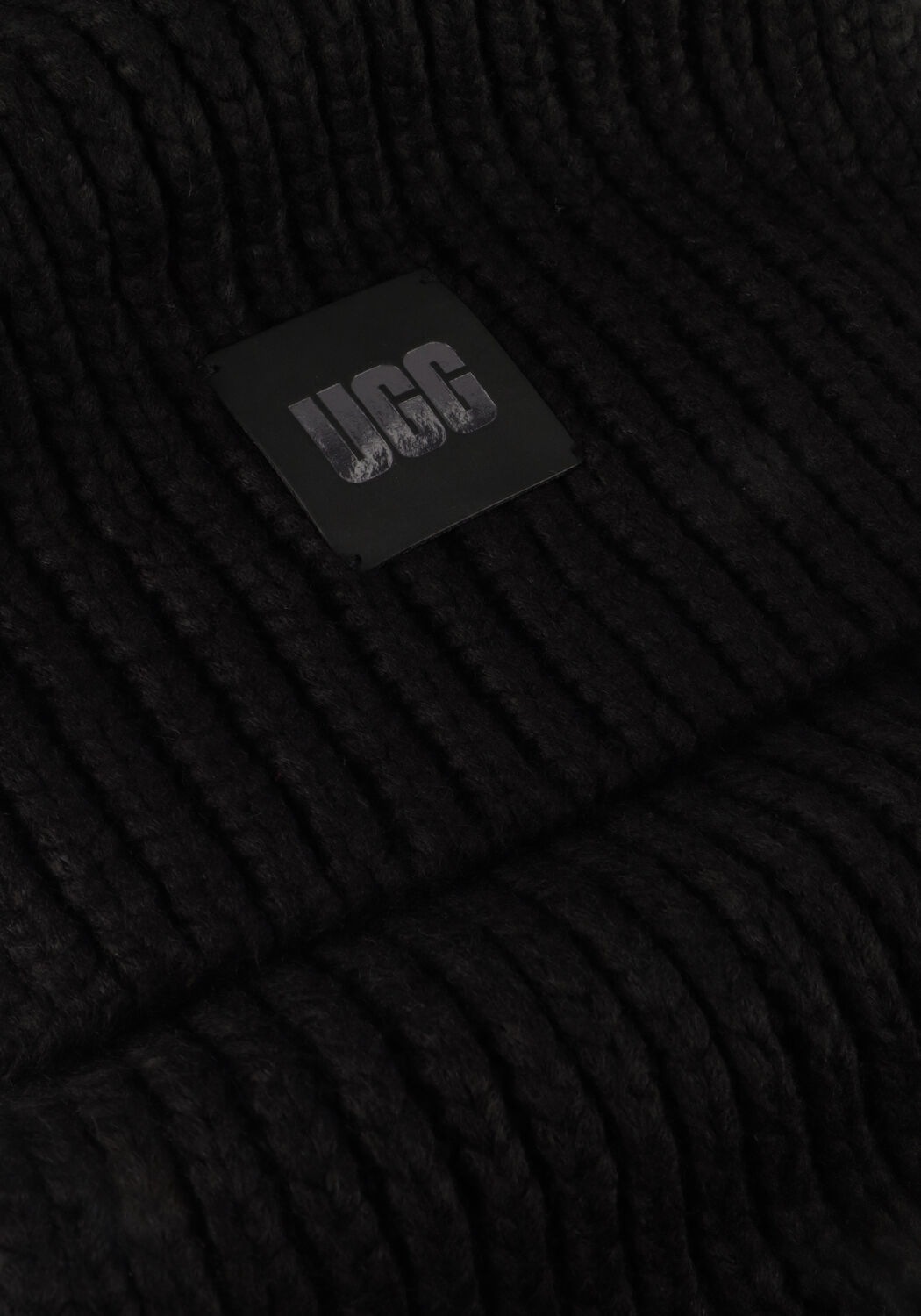 Zwarte UGG Sjaal CHUNKY RIB KNIT SCARF - large