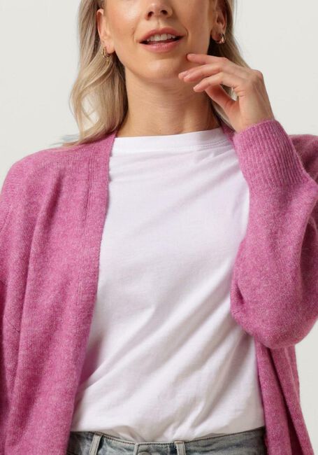Paarse Y.A.S. Vest YASBALIS LS LONG KNIT CARDIGAN - large