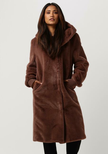 Paarse MOSCOW Faux fur jas NADJANA - large
