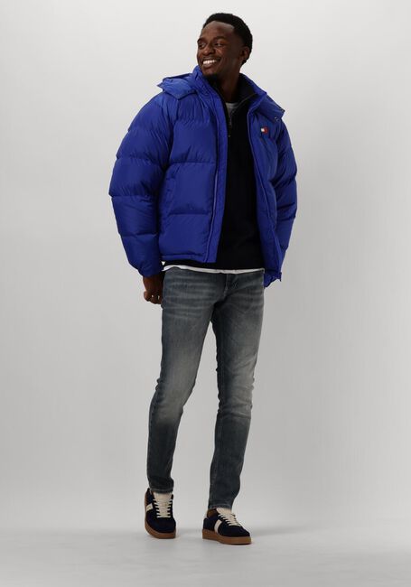 Donkerblauwe TOMMY HILFIGER Trui ESSENTIAL FLEECE 1/4 ZIP - large