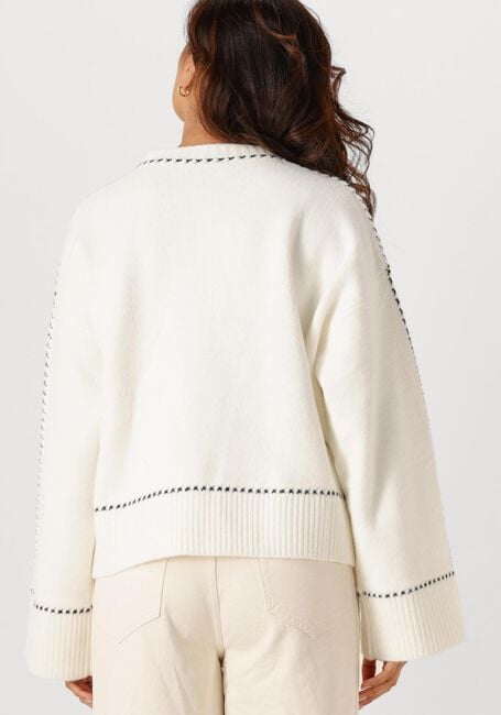 Gebroken wit NEO NOIR Trui ROEME KNIT STITCH BLOUSE - large