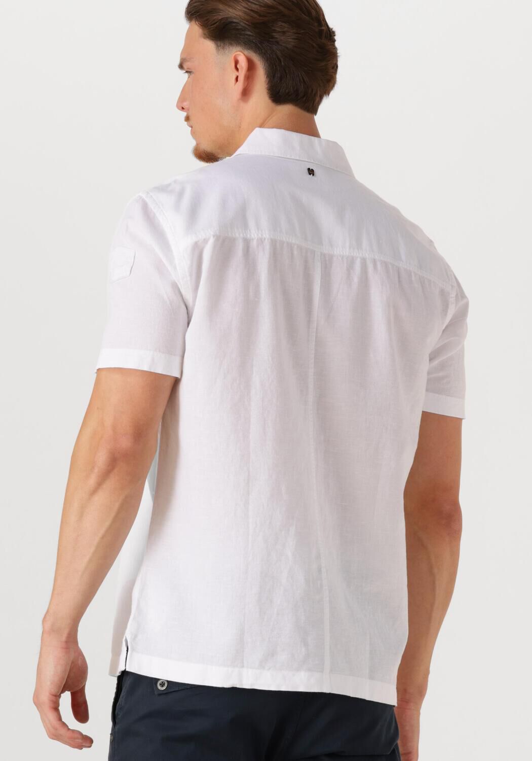 PME LEGEND Heren Overhemden Ctn linen Cargo Freedom Wit