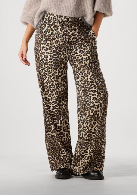 Bruine MODSTRÖM Pantalon TIPSYMD PRINT PANTS - large