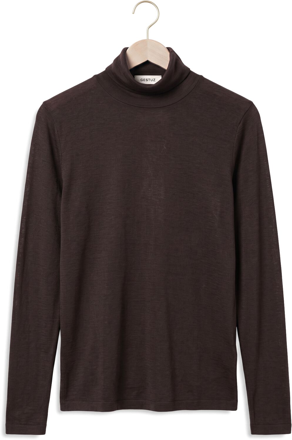 GESTUZ Dames Truien & Vesten Gzninia Wool Rollneck Bruin
