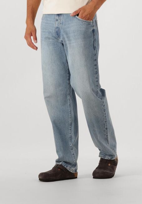 Lichtblauwe WOODBIRD Straight leg jeans WBLEROY ARCTIC JEANS - large