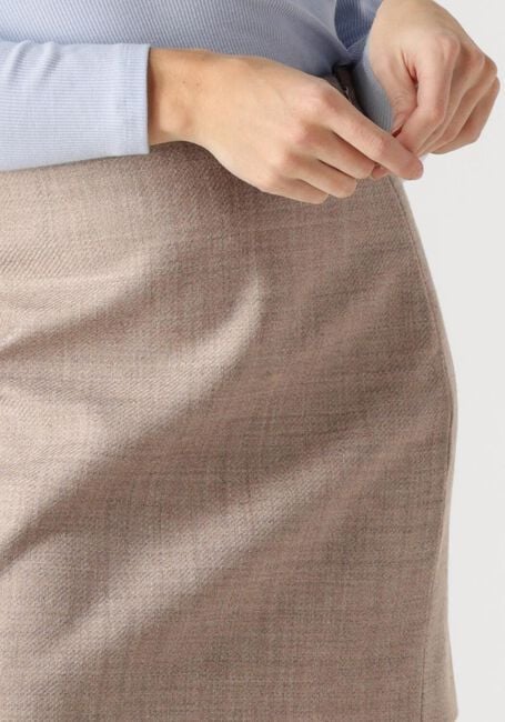 Taupe VANILIA Minirok WOOL MINI SKIRT - large