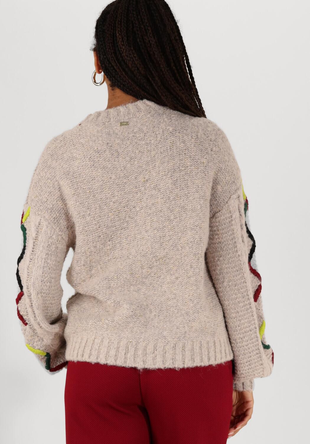 POM AMSTERDAM Dames Truien & Vesten Cable Pink Roze