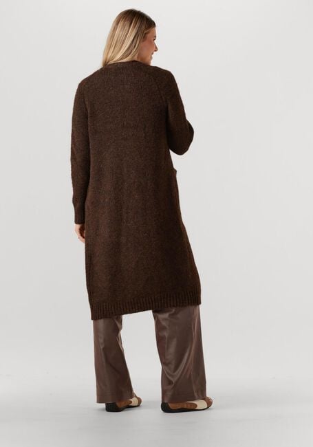 Bruine OBJECT Trui OBJMILU LS LO LONG KNIT CARDIGAN - large