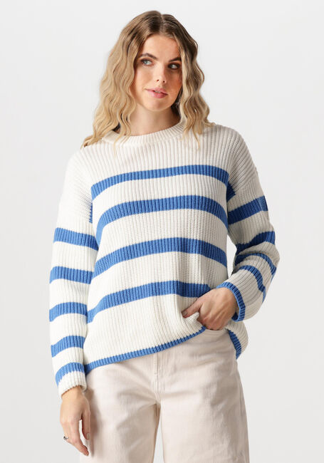 Witte SELECTED FEMME Trui SLFBLOOMIE LS KNIT O-NECK B - large