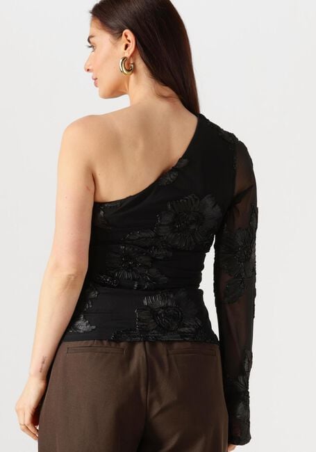 Zwarte NEO NOIR Blouses FRIANA BIG FLOWER MESH BLOUSE - large
