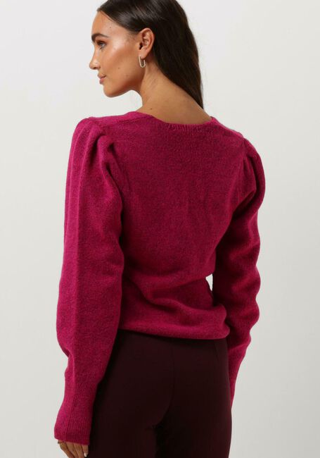 Roze JANSEN AMSTERDAM Trui K190 KNIT V-NECK LONG SLEEVES - large