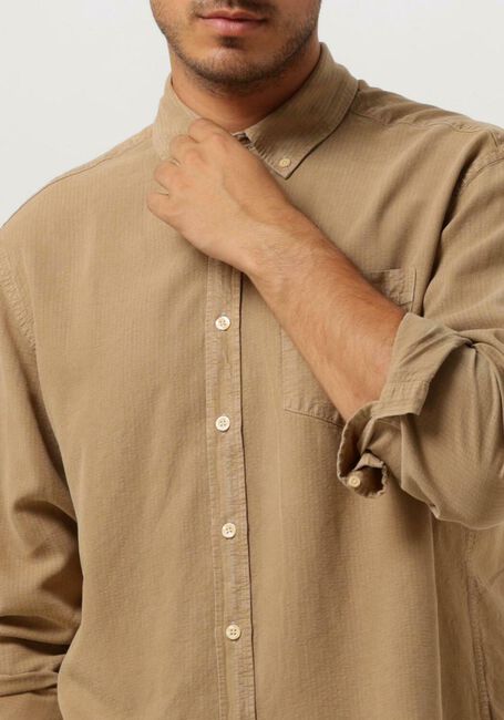 Beige FORÉT Casual overhemd BEAM RIPSTOP SHIRT - large