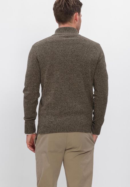Bruine PROFUOMO Trui PULLOVER HALF ZIP - large
