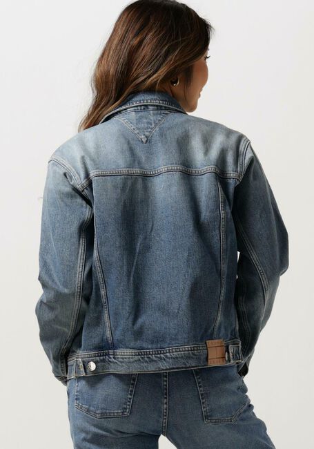 Donkerblauwe TOMMY JEANS Spijkerjas MOM CLS JACKET AH7131 - large