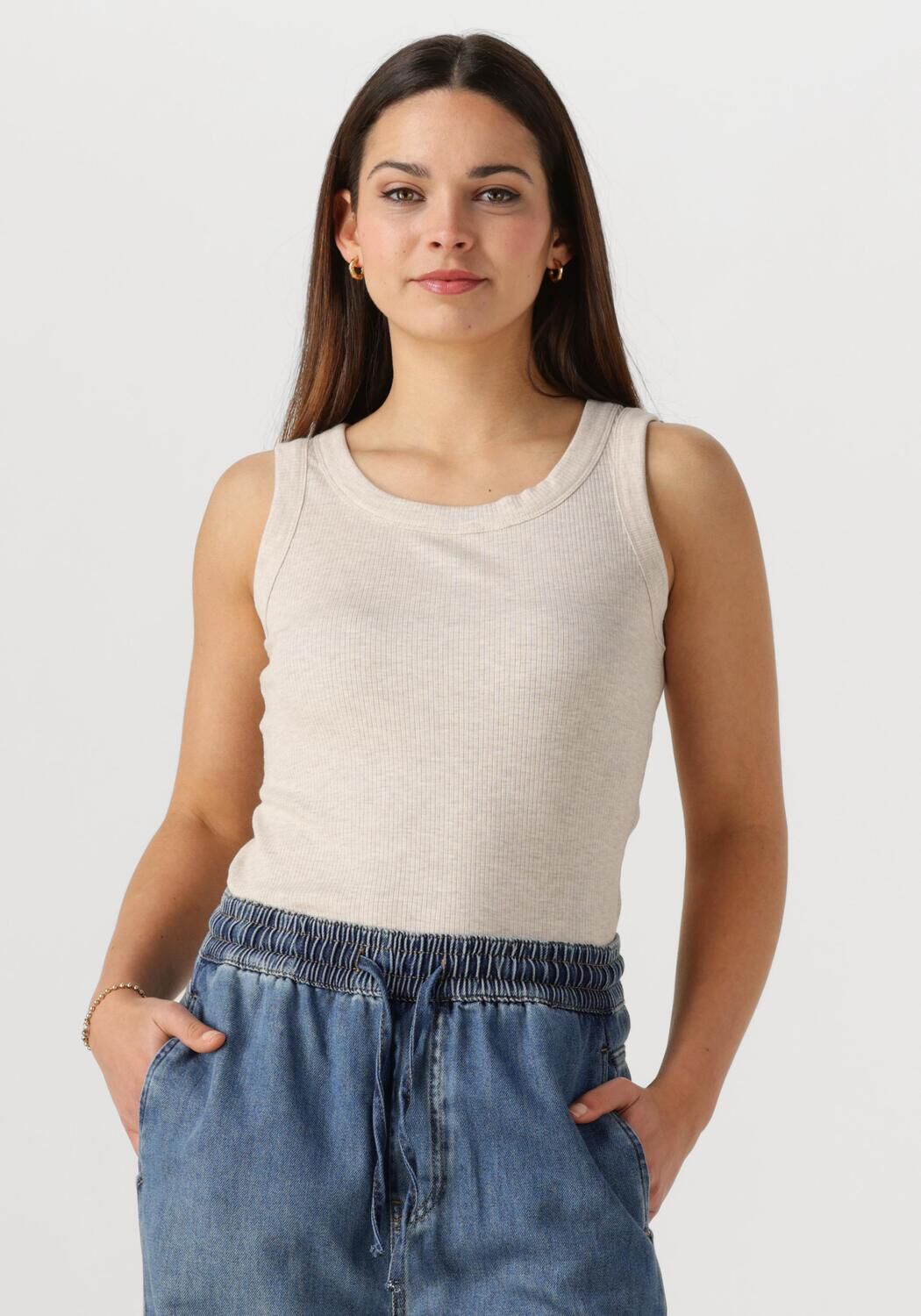 INWEAR Dames Tops & T-shirts Dagnaiw Melange Tank Beige