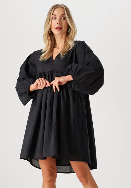 Zwarte BY-BAR Mini jurk PHILOU CHAMBRIC DRESS - large