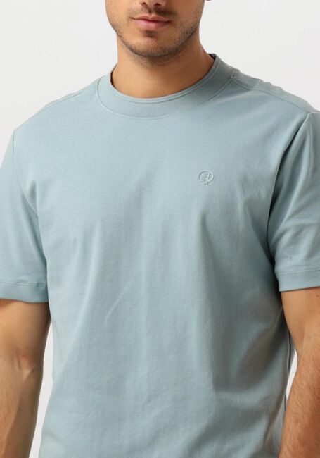 Blauwe CAST IRON T-shirt SHORT SLEEVE R-NECK REGULAR FIT INTERLOCK - large