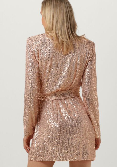 Lichtroze SECOND FEMALE Mini jurk SHINE ON WRAP DRESS - large