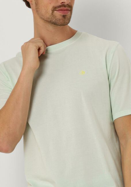 Groene SCOTCH & SODA T-shirt GARMENT DYE LOGO CREW T-SHIRT - large