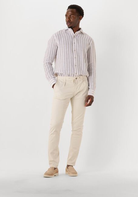 Witte PROFUOMO Klassiek overhemd SHIRT X-CUTAWAY LINEN - large